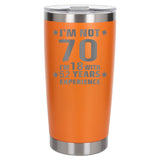 Orange Thermal Metal Coffee Cup
