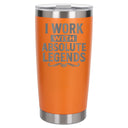 Orange Thermal Metal Coffee Cup