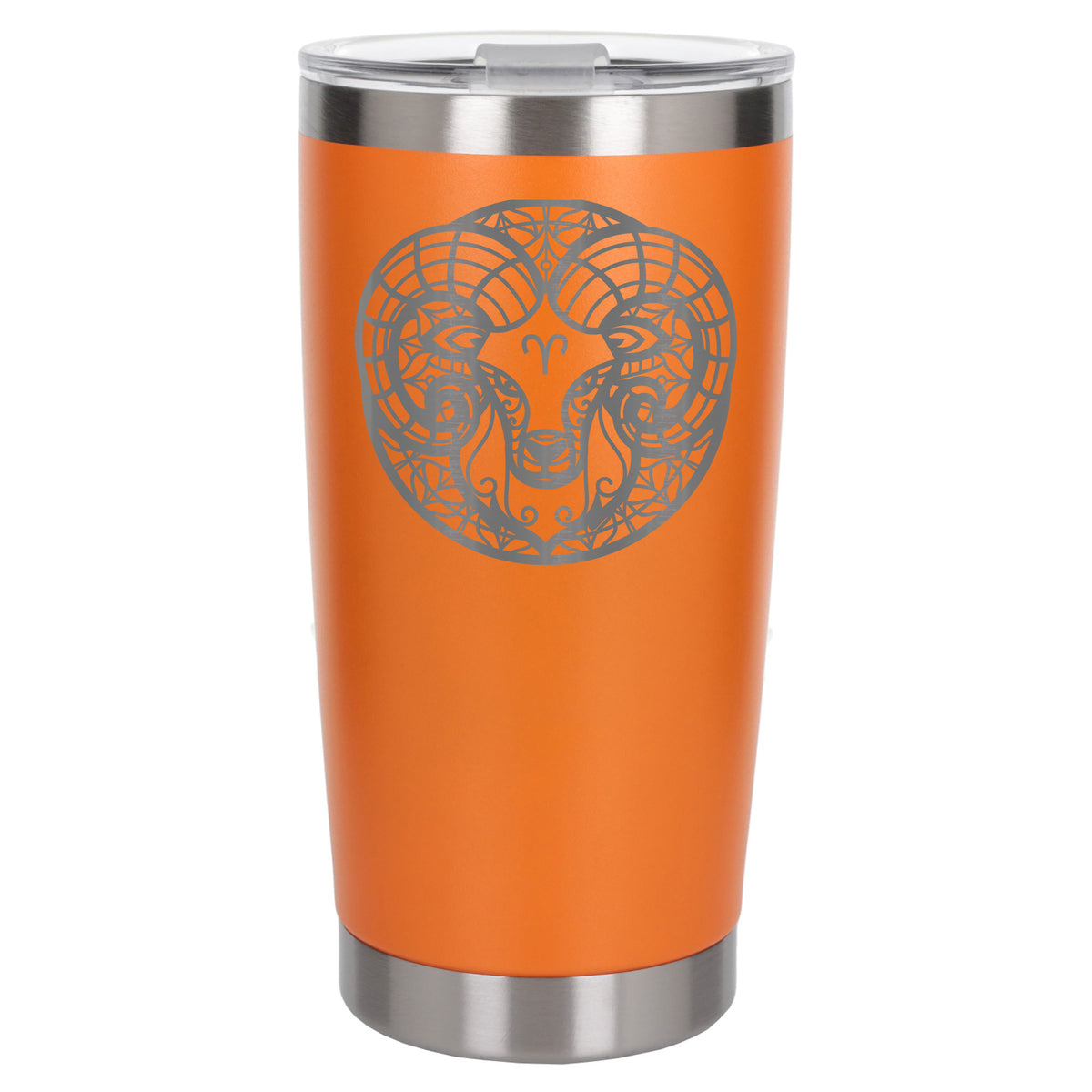Orange Thermal Metal Coffee Cup