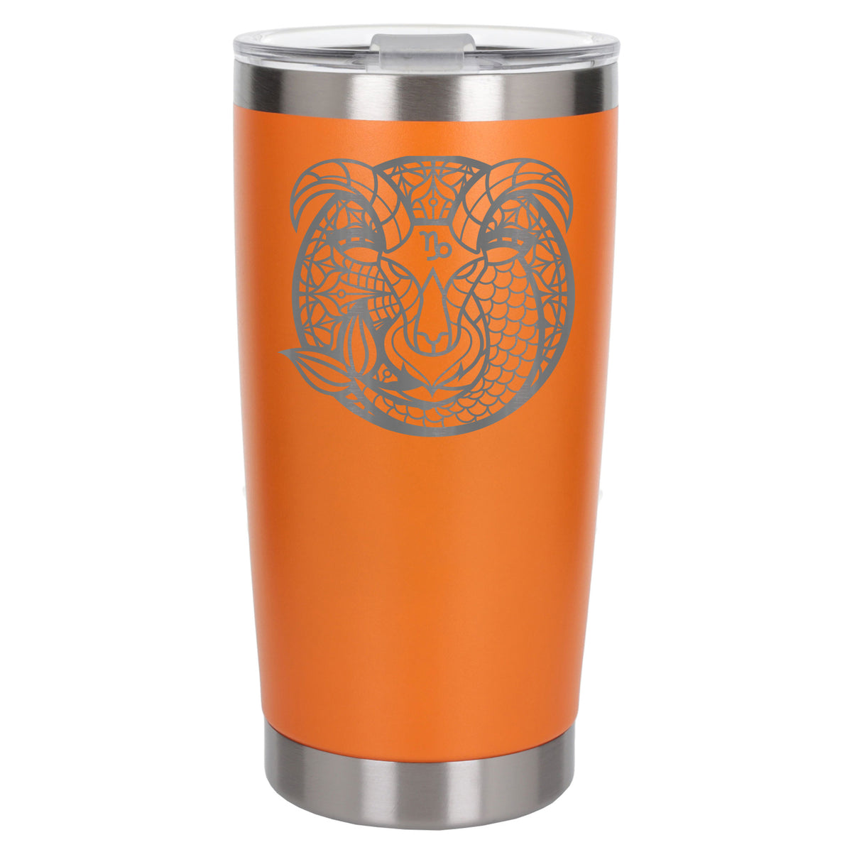 Orange Thermal Metal Coffee Cup