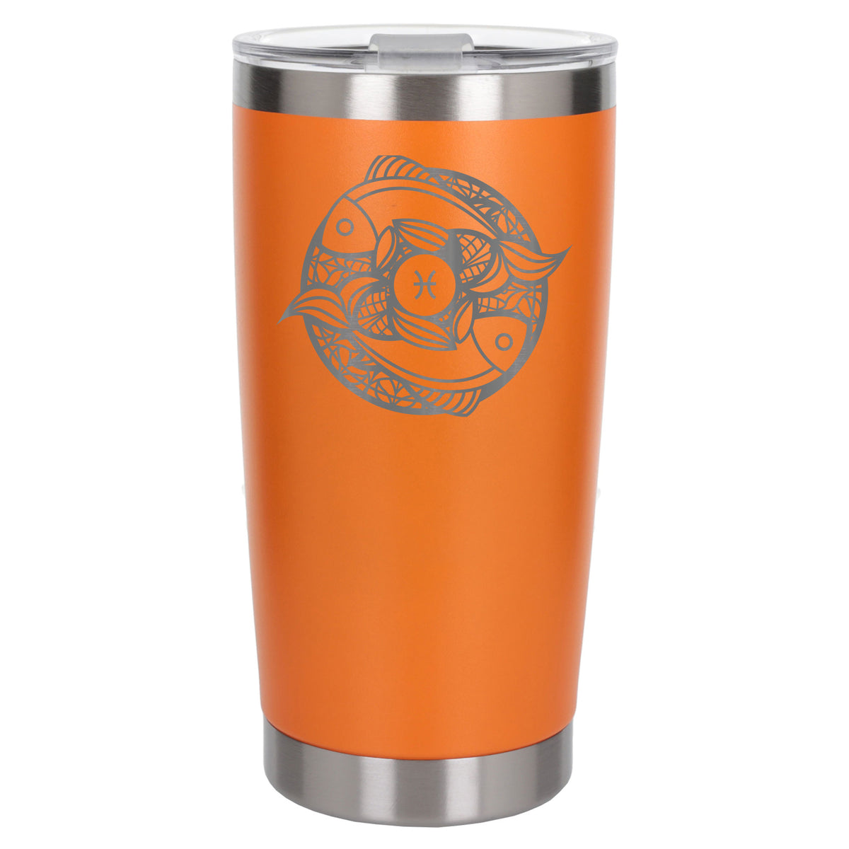 Orange Thermal Metal Coffee Cup