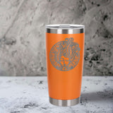 Orange Thermal Metal Coffee Cup