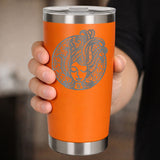 Orange Thermal Metal Coffee Cup