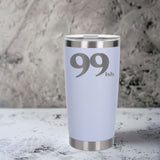White Thermal Metal Coffee Cup