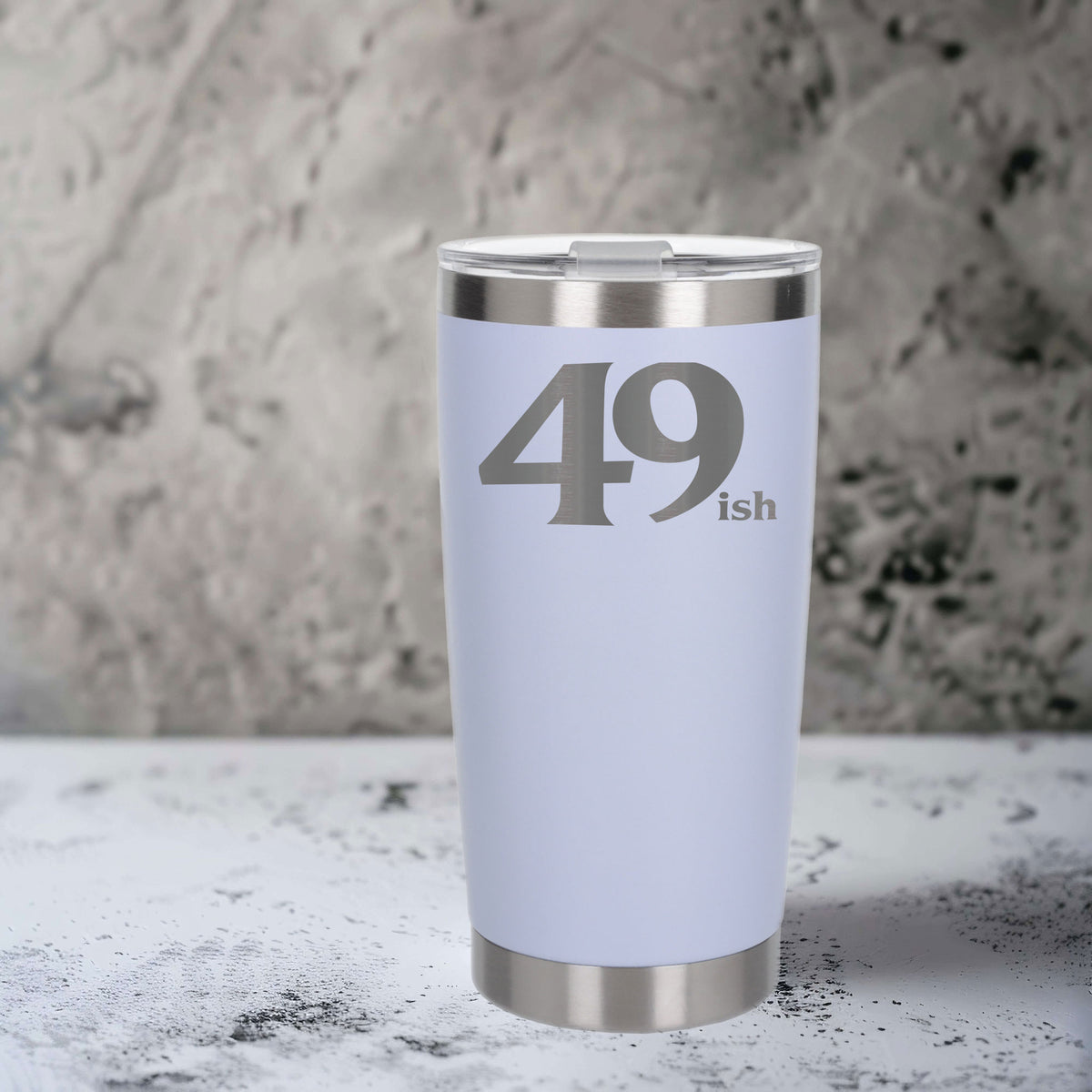 White Thermal Metal Coffee Cup