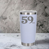 White Thermal Metal Coffee Cup