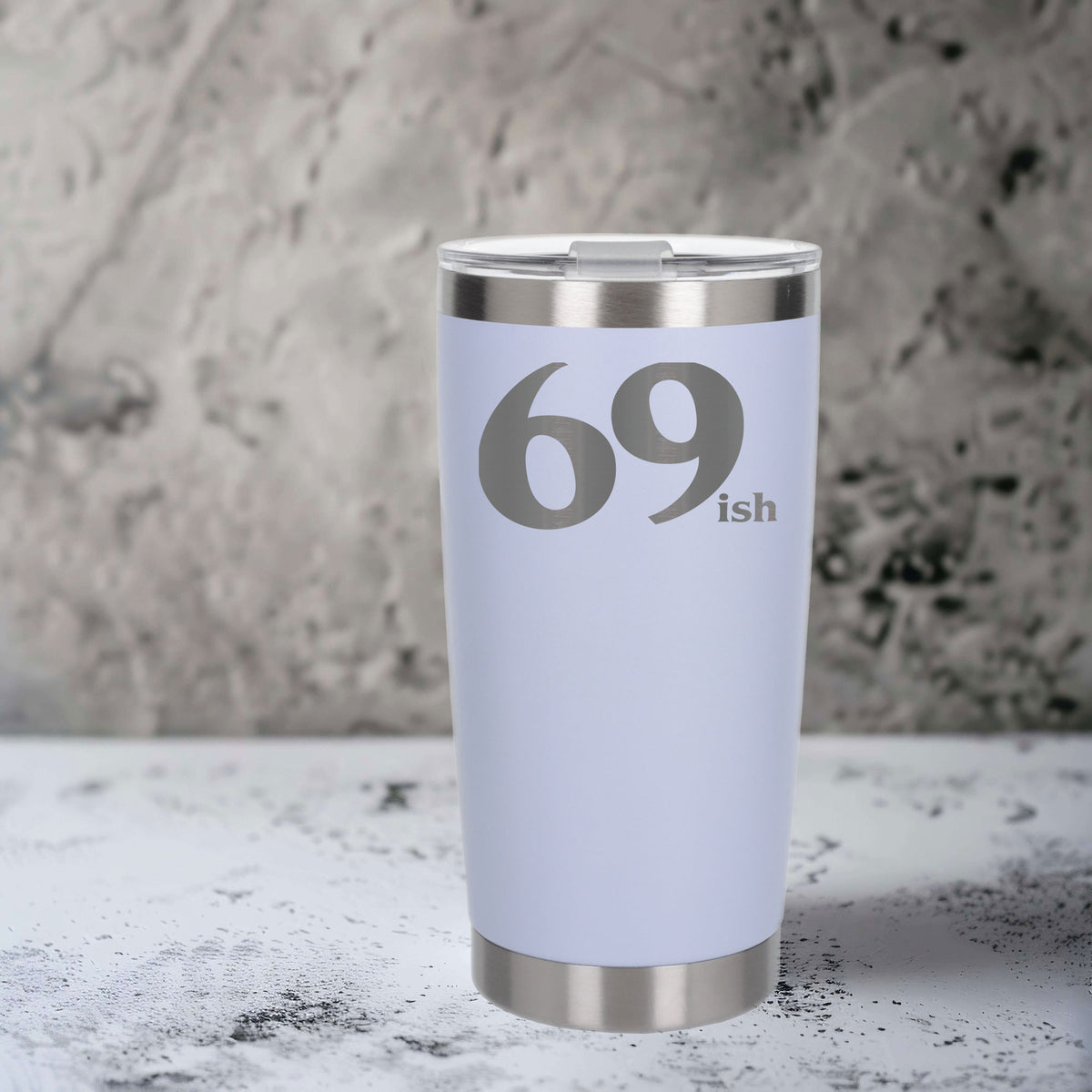 White Thermal Metal Coffee Cup