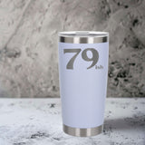 White Thermal Metal Coffee Cup