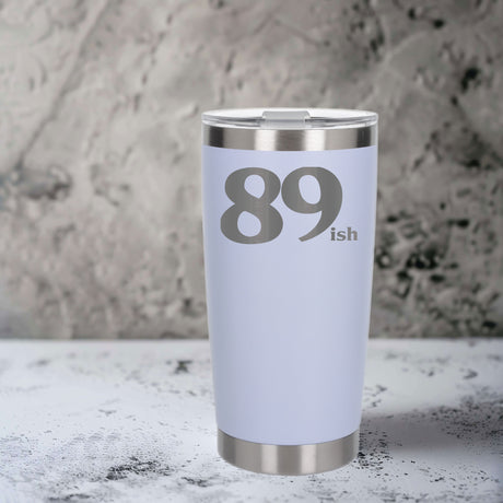 White Thermal Metal Coffee Cup