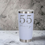 White Thermal Metal Coffee Cup