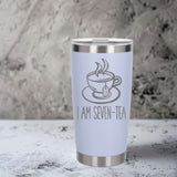 White Thermal Metal Coffee Cup