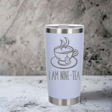 White Thermal Metal Coffee Cup