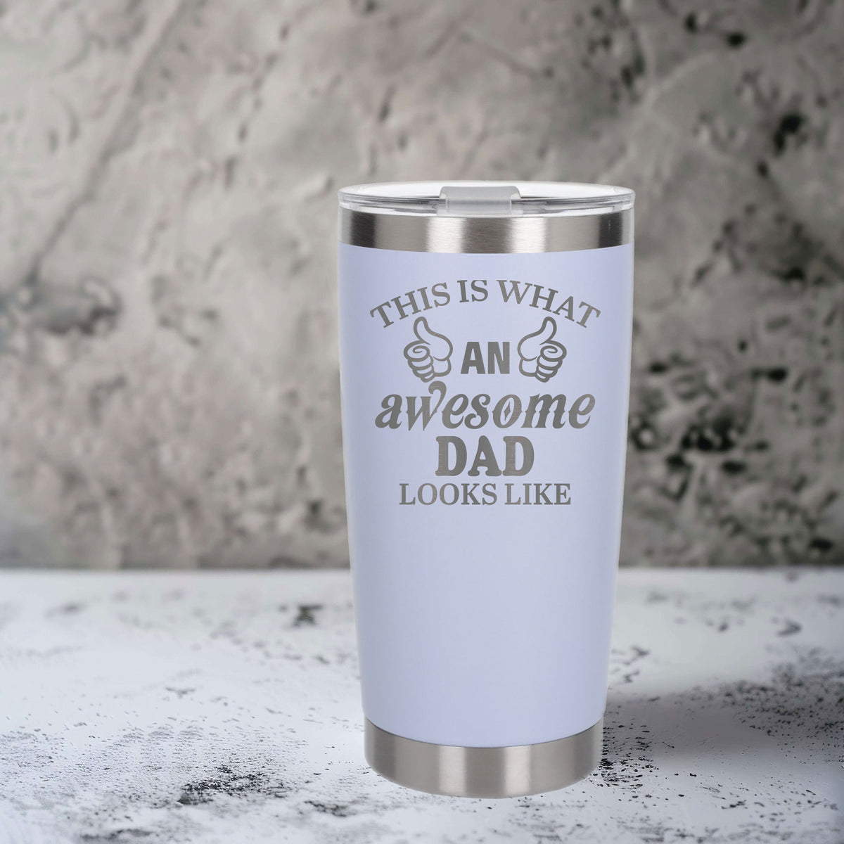 White Thermal Metal Coffee Cup