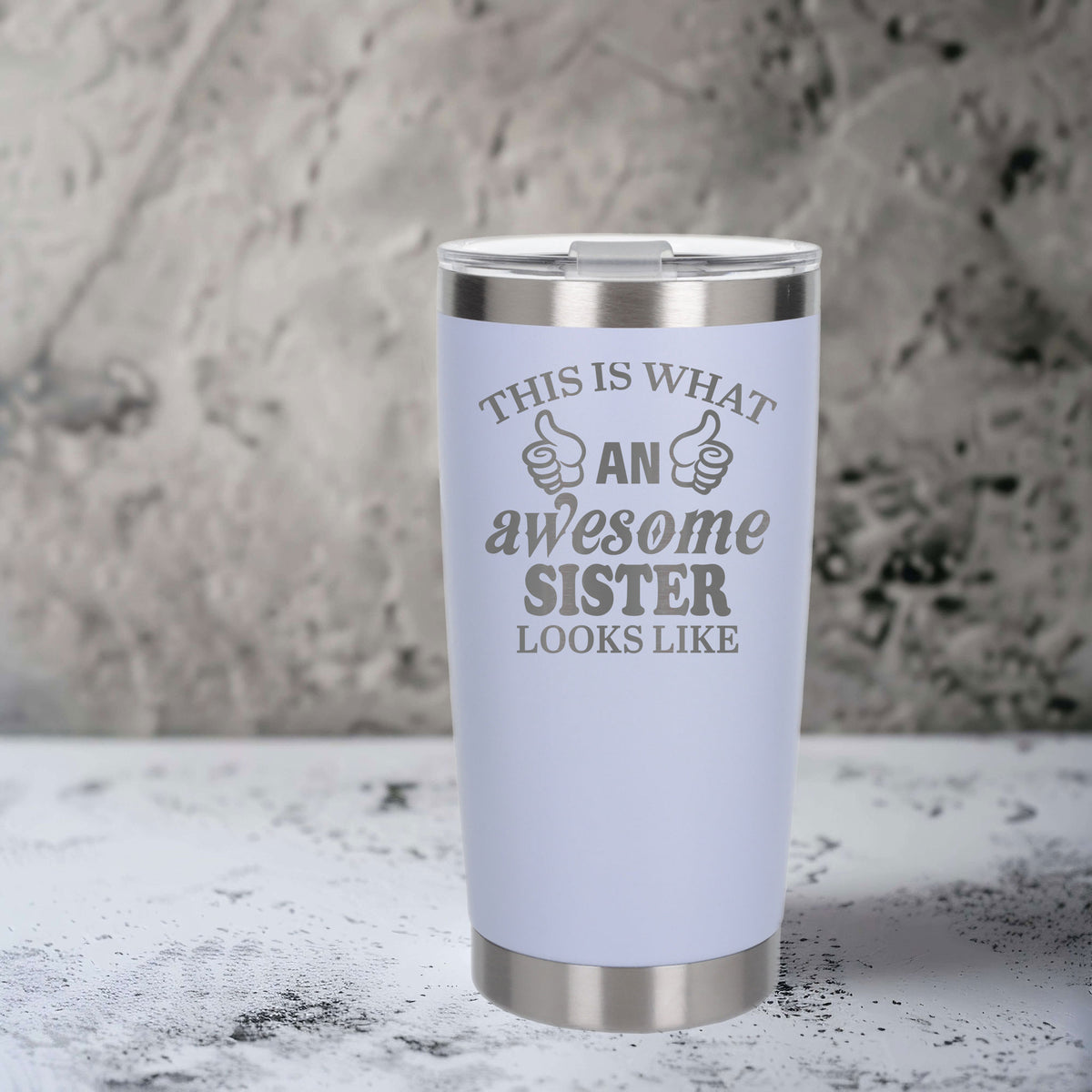 White Thermal Metal Coffee Cup