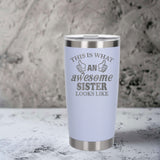White Thermal Metal Coffee Cup