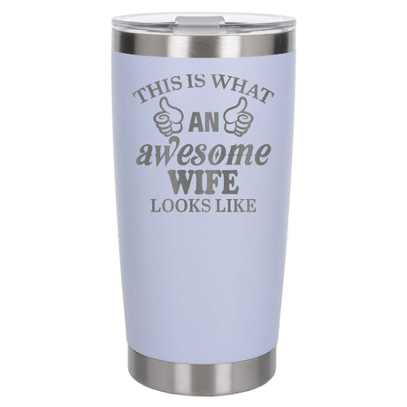 White Thermal Metal Coffee Cup
