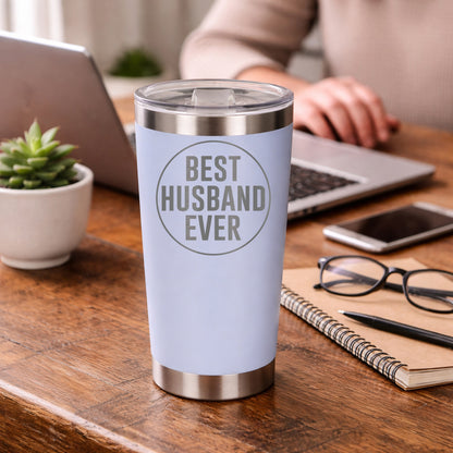 White Thermal Metal Coffee Cup