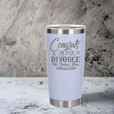 White Thermal Metal Coffee Cup