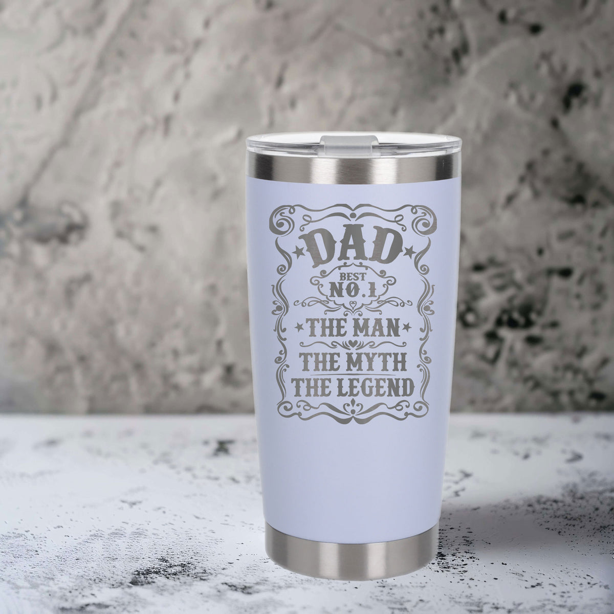 White Thermal Metal Coffee Cup