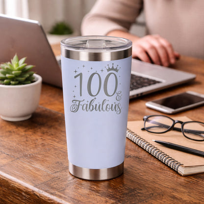 White Thermal Metal Coffee Cup