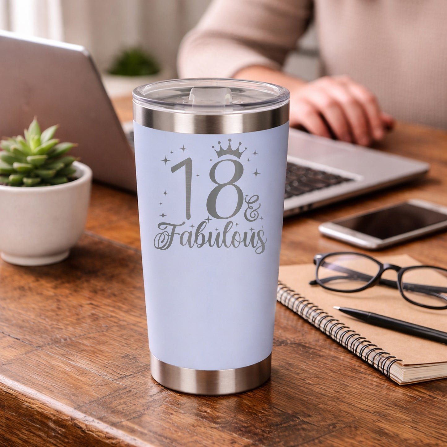 White Thermal Metal Coffee Cup