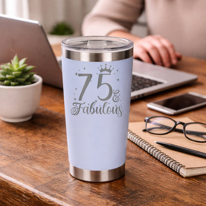 White Thermal Metal Coffee Cup