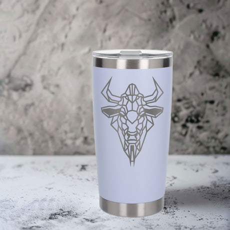White Thermal Metal Coffee Cup
