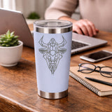 White Thermal Metal Coffee Cup