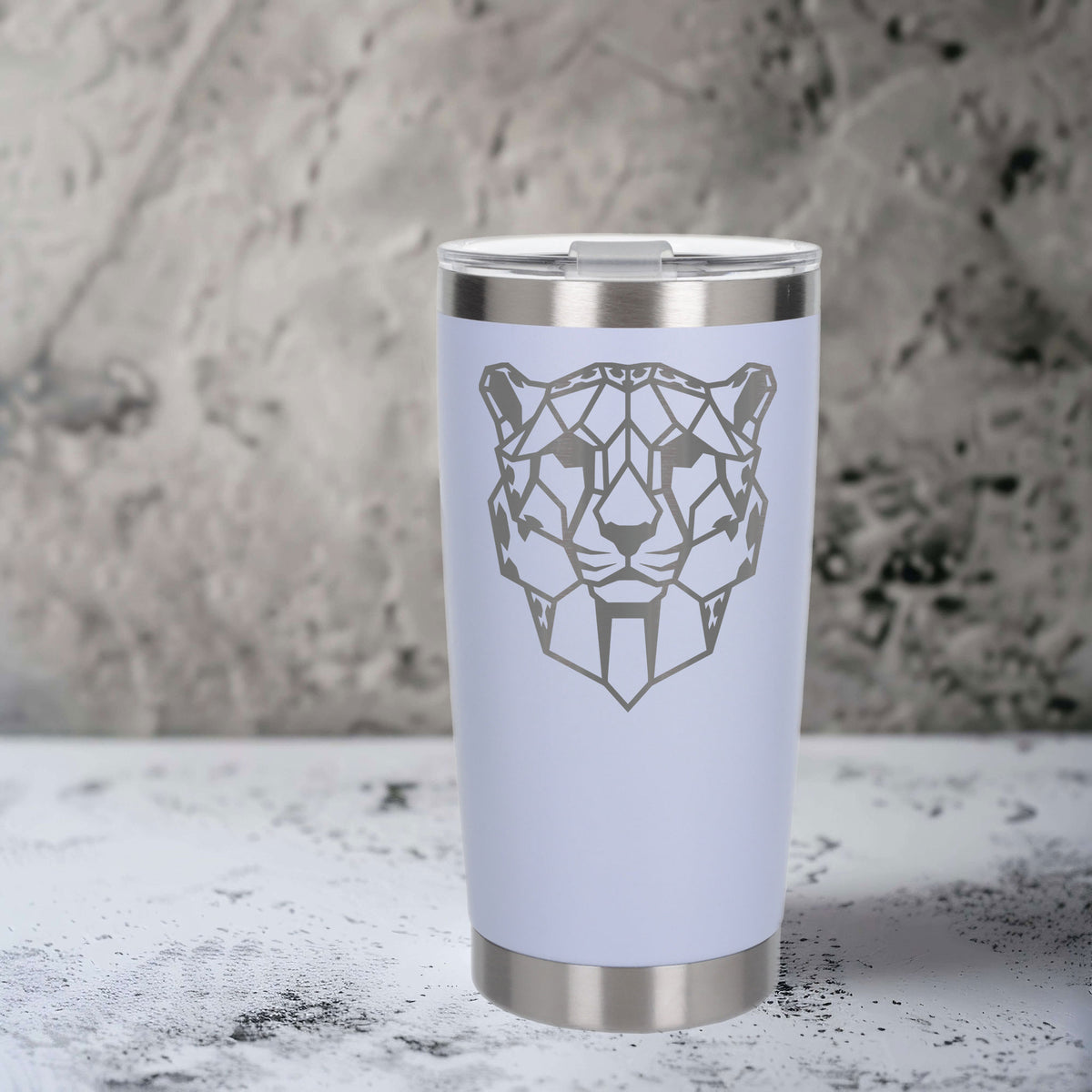 White Thermal Metal Coffee Cup