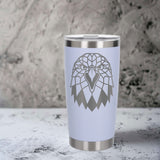 White Thermal Metal Coffee Cup