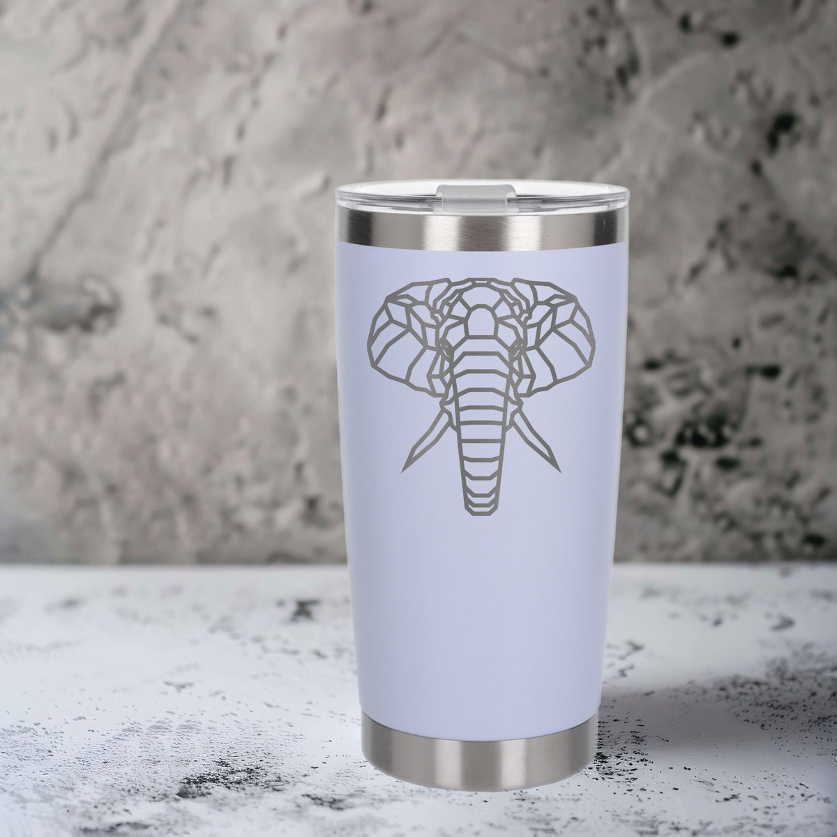 White Thermal Metal Coffee Cup