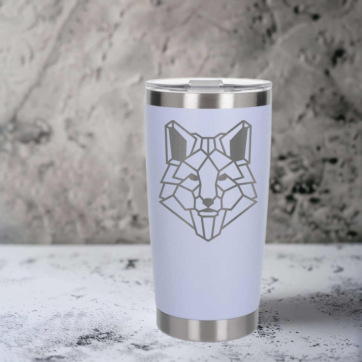 White Thermal Metal Coffee Cup
