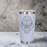 White Thermal Metal Coffee Cup