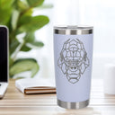 White Thermal Metal Coffee Cup