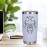 White Thermal Metal Coffee Cup