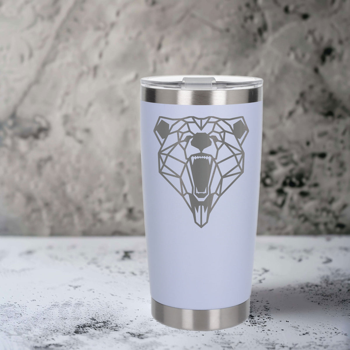 White Thermal Metal Coffee Cup