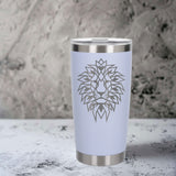 White Thermal Metal Coffee Cup