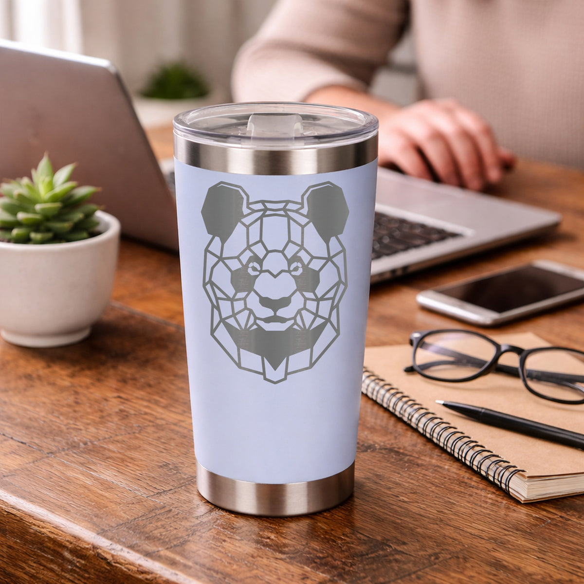 White Thermal Metal Coffee Cup