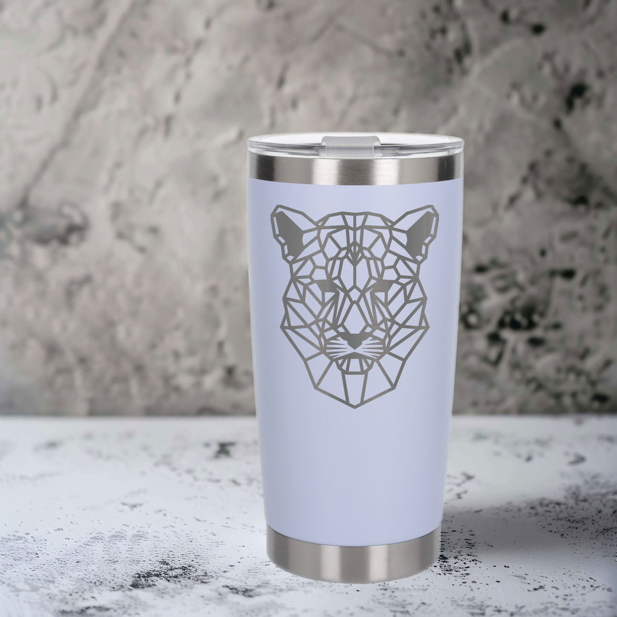 White Thermal Metal Coffee Cup