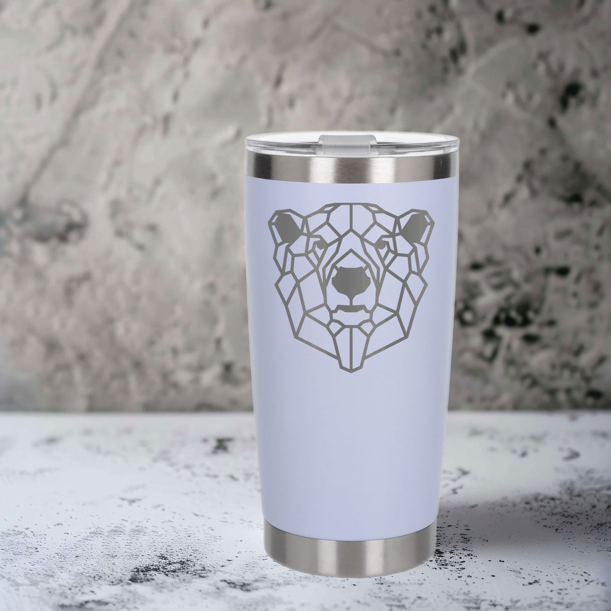 White Thermal Metal Coffee Cup