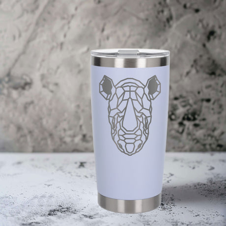 White Thermal Metal Coffee Cup