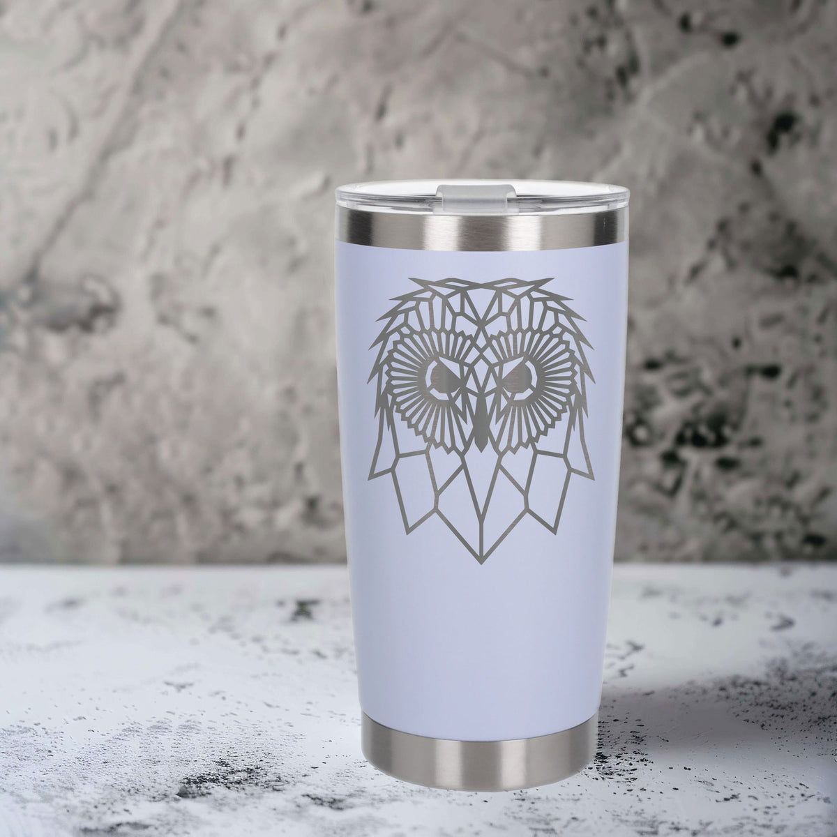 White Thermal Metal Coffee Cup