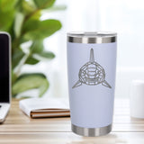 White Thermal Metal Coffee Cup