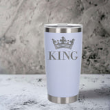 White Thermal Metal Coffee Cup