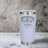 White Thermal Metal Coffee Cup