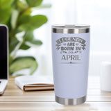 White Thermal Metal Coffee Cup