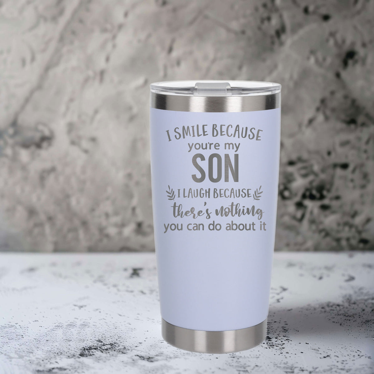 White Thermal Metal Coffee Cup