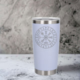 White Thermal Metal Coffee Cup