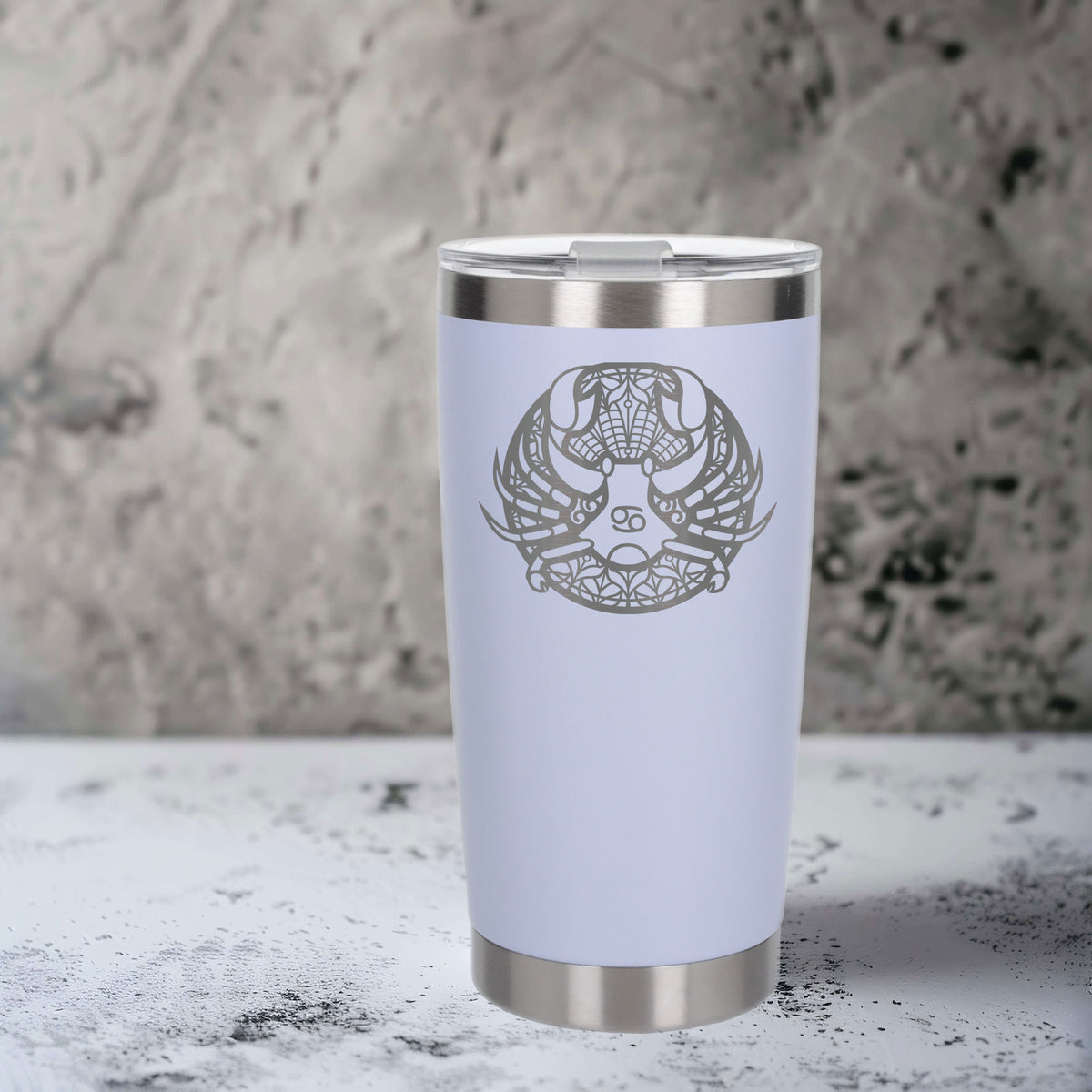White Thermal Metal Coffee Cup