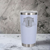 White Thermal Metal Coffee Cup
